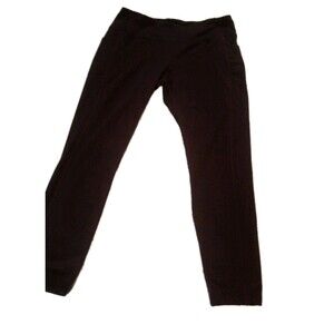 Women's Mondettta Luxury Performance‎ Black Cherry Leggings Size XL With Pockets